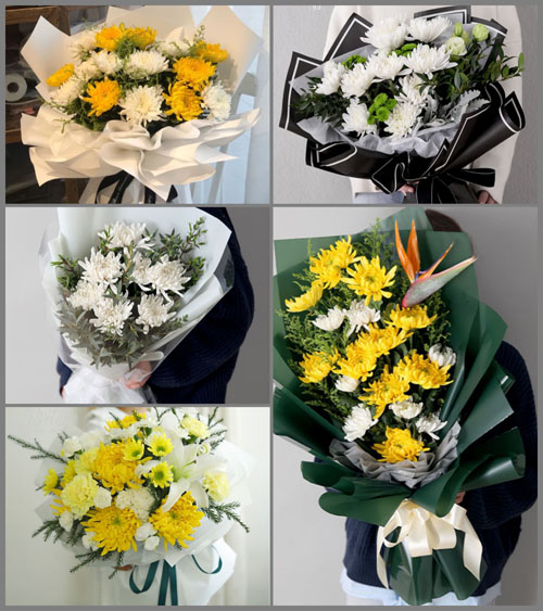 云南大理州南涧县拥翠乡白事花束代送